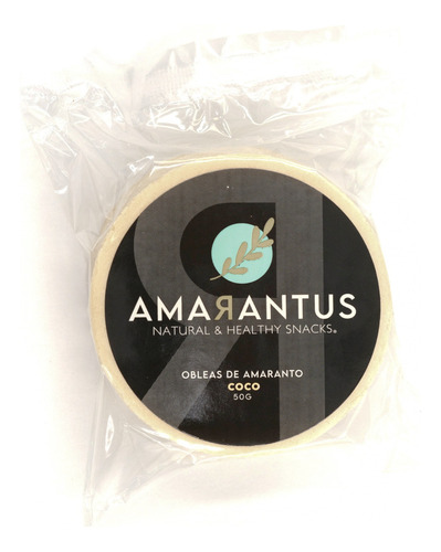 Amarantus® Oblea De Amaranto Sabor Coco | 20 Piezas 