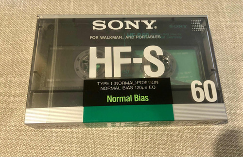 Cassette Sony Hf-s 60 Min Cinta Normal Tipo I Sellada