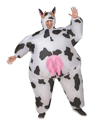 Disfraz Inflable De Vaca Talla Única Para Hombre,