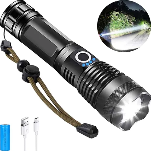 Lanterna Tática Mais Forte Do Mundo T9 Potente Led Cree Usb