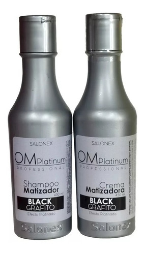 Pack Shampoo Y Crema Matizadoras Grafito, 450ml Om 