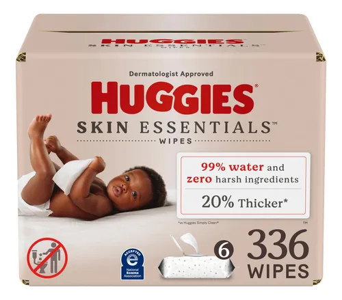 comprar Toallitas Húmedas Huggies Skin Essentials Con 99% De Agua, 3
