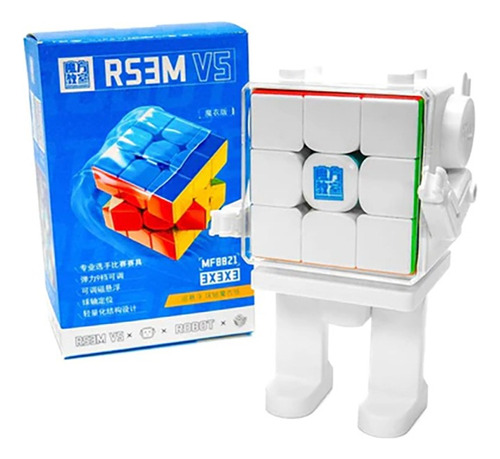 Cubo Rubik 3x3 Moyu Rs3m V5 2023 Ball Core + Robot Display