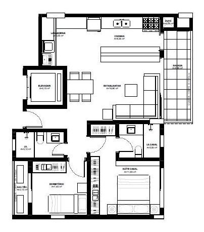 Imagem 10 de 10 de Apartamento Com 3 Dormitórios À Venda Por R$ 922.694,00 No Bairro Bigorrilho - Curitiba / Pr - Aa 1424