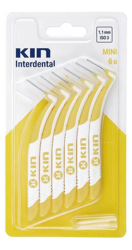 Escova Kin Interdentária Mini (1,1mm - Iso3) - Amarela