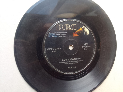 Vinilo Single Perla Los Amantes