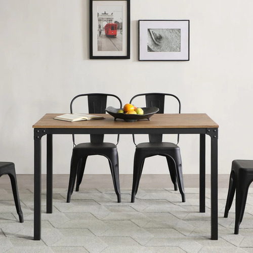 Mesa Tolix Para Comedor Moderno Minimalista Madera Vintage