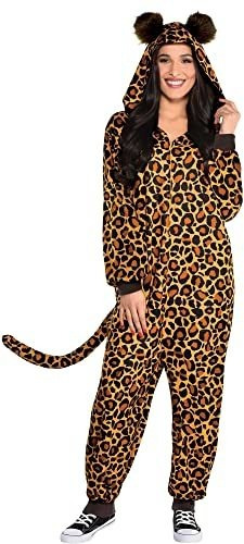 Party City Leopard Zipster Disfraz De Halloween Para Mujer, 