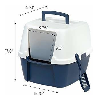 Arenero Para Gato Iris Jumbo Hooded Litter Box, Con Pala