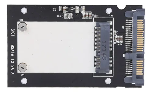 Adattatore Mini PCI-E USB Adattatore Da MSATA A USB 3.0 - Per Collegare SSD MSATA Al PC Come Disco Esterno - Nero Adattatore Per Recupero Dati SSD