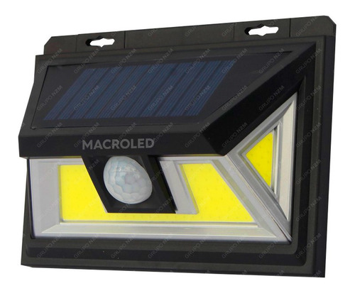 Reflector Led Solar 5w Exterior Aplique Recargable Sensor