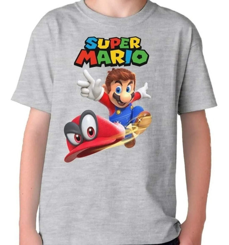   Camiseta Remera  Súper Mario Bros Luigi 