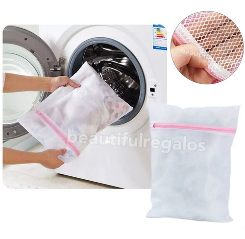Imagen 1 de 4 de Bolsa Red X3 Para Ropa Lavarropa 50x60 Con Cierre