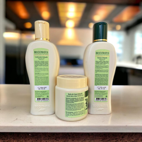 Kit 1 Shampoo 1 Cond. 1 Banho Creme Jaborandi 250ml