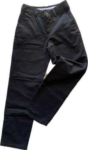 Pantalón De Gabardina Negro Talle 10 De Niños Marca Toche (Usado)