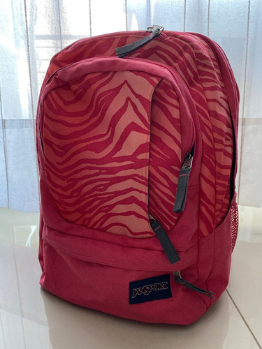 Mochila Jansport Air Cure Rosa Coral Cebra Banfield
