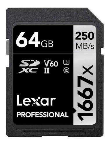 Tarjeta de memoria Lexar LSD64GCBNA1667  Professional 64GB