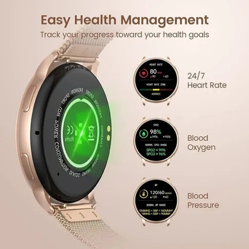 Imagen 3 de 8 de Rastreador De Salud Para Mujer Smartwatch Para Xiaomi Huawei