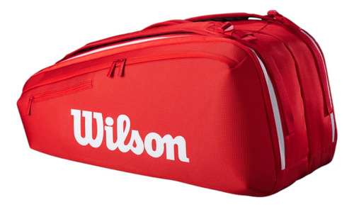 Raquetero Wilson Super Tour 9pk Rojo