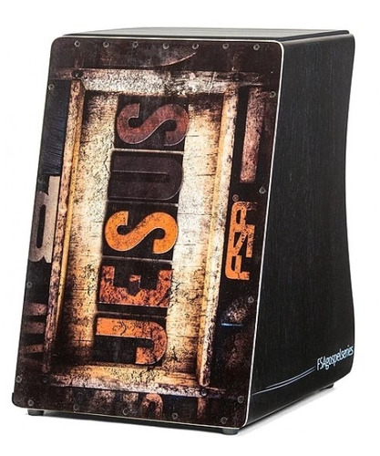 Cajon Fsa Gospel Jesus Fg1508 Com Captaçao Dupla Eletrico Nf