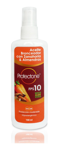 Aceite Bronceador De Zanahoria Y Almendras, 100 Ml