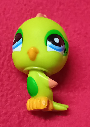 Figura Little Pet Shop Hasbro  Pájaro Bird Verde