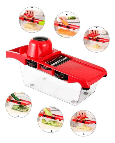 Cortador De Legumes Mandolina Manual Para Cozinha 10 Em 1