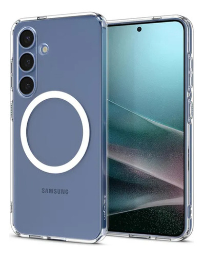Funda Spigen Para Samsung S25 Plus Magfit Crystal Flex Transparente
