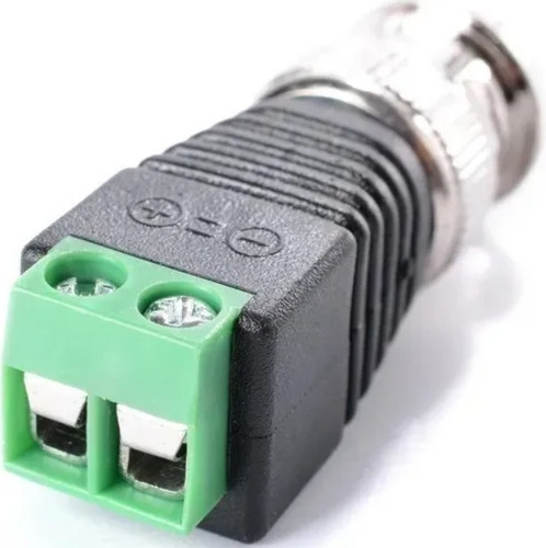Imagen 2 de 2 de Pack 10pcs Conector Coaxial Macho Bnc Cctv Borneras