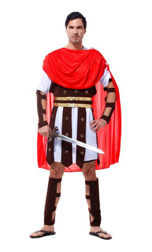 Disfraz Elegante De Guerrero Romano, Soldado Y Gladiador