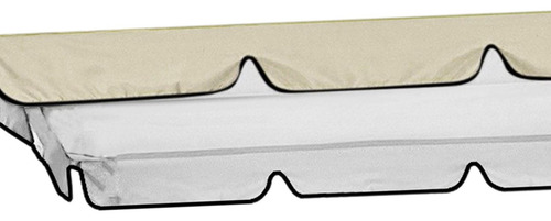 Cubierta De Dosel Para Columpio De Porche, Cubierta Beige