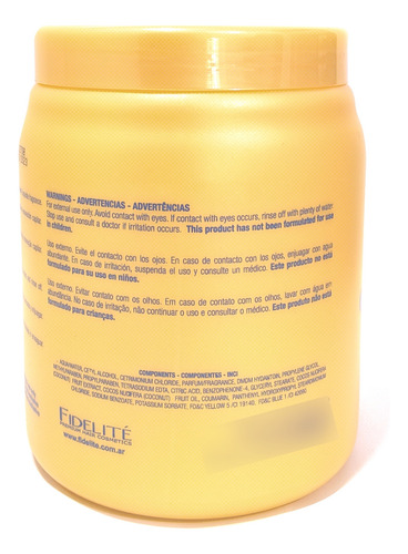 Fidelite - Máscara Capilar Coco Y Vainilla 1kg
