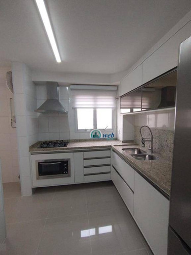 Apartamento Mobiliado Com 3 Dormitórios À Venda, 128 M² Por R$ 899.000 - Centro - Santo André/sp - Ap5811