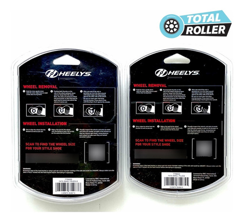 Set De Ruedas Y Tapas Para Heelys Fats Small Wheels