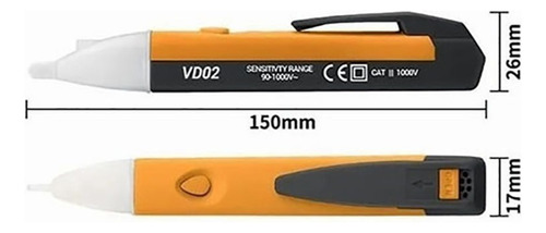 Tester Sensor Detector Lapiz Voltaje 90 - 1000 V Led Light