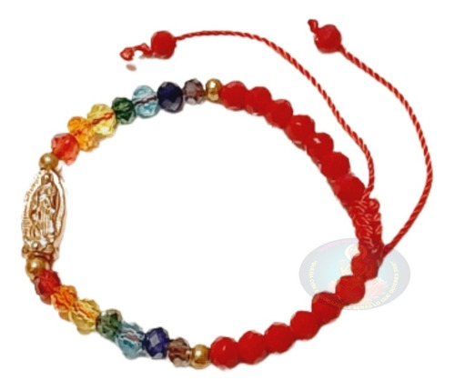 Pulsera Proteccion De Bebe Niños Virgen Guadalupe 7 Chakras