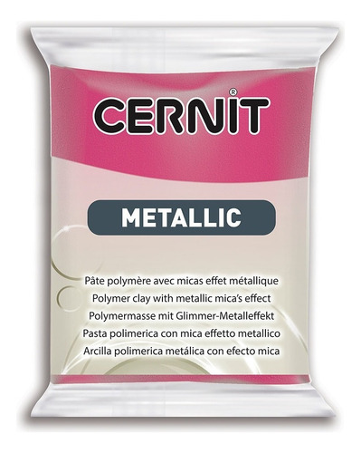 Cernit Metallic Arcilla Polimérica 56 G, Colores A Elección Color Magenta