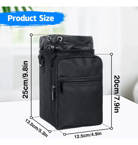 Bolsa Portabotellas De Agua, Bolso De Hombro Con Cordón Y
