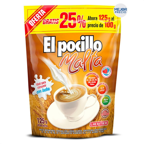 El Pocillo Malta Sin Cafeina - Mejor Precio