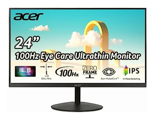 Acer Monitor Sb242y Ebi 23.8  Fhd (1920 X 1080) Panel Ips |
