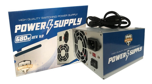 Imagen 1 de 6 de Fuente De Poder Atx 680w V.2 Pc 20-24 Pin Sata Ide
