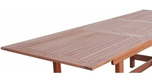 Imagen 8 de 8 de Mesa Extensible De Madera Eucalipto Para Jardin O Exterior D