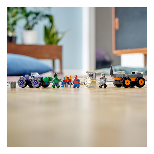 Lego Marvel Hulk Vs Rhino Monster Truck Showdown, Juguete Pa