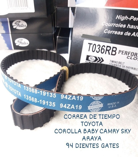 Correa Tiempo Corolla Baby Camry Sky Araya 1.6 94 Dientes 