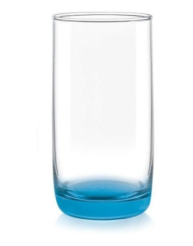 Set 6 Vasos Altos Monterrey Cristar Fondo Color 445ml