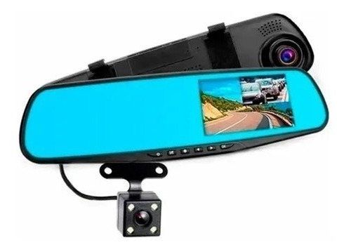 Espejo Retrovisor + Cámara Frontal Y Cámara Retroceso Hd