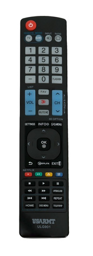 Nuevo Replace Control Remoto Ulg901 Para LG Tv Blu-ray Disc 
