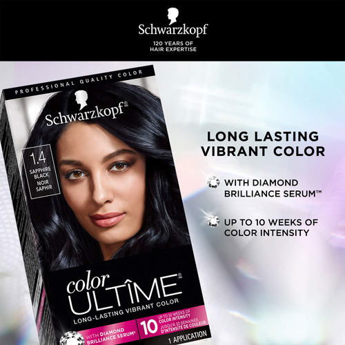 Tinte Para El Cabello Schwarzkopf Color Ultime 1.4 Sapphire