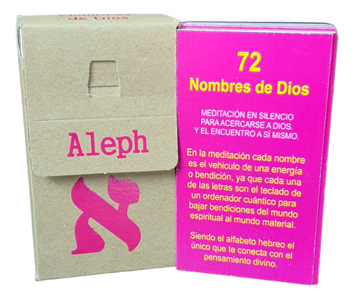 Tarjetas Didácticas Los 72 Nombres De Dios Aleph 