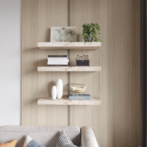 Estantes De Pared Madera Maciza Almacenamiento Dormitorio Sa